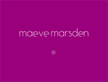 Tablet Screenshot of maevemarsden.com